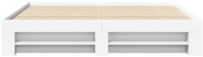 Estrutura de cama 200x200 cm derivados de madeira branco