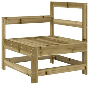 5 pcs conjunto de sofás para jardim madeira de pinho impregnada