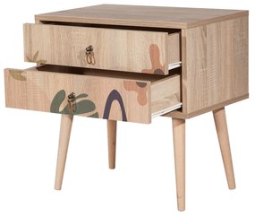 Mesa de Cabeceira City Two – Multicolor – 60 cm x 61 cm x 40 cm