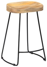 Bancos de bar Gavin 2 pcs madeira mangueira maciça