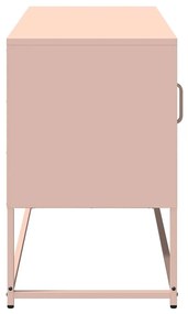 Móvel de TV 100,5x39x60,5 cm aço rosa