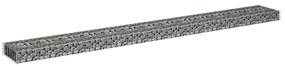 Canteiro elevado/cesto gabião 270x30x10 cm aço galvanizado