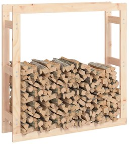 Suporte para lenha 100x25x100 cm pinho maciço