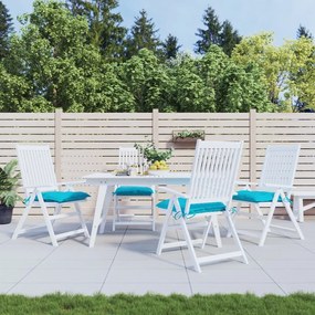 361562 vidaXL Almofadões de cadeira 4 pcs 50x50x7 cm tecido oxford turquesa