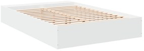 Estrutura de cama 160x200 cm derivados de madeira branco