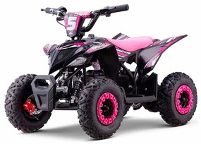 MINI MOTO 4 PARA CRIANÇAS 800W Ratte COM LIMITADOR 3 Posições Rosa