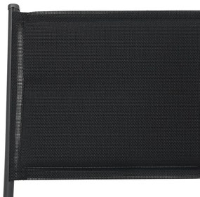 Cadeiras de exterior dobráveis 2 pcs aço e textilene