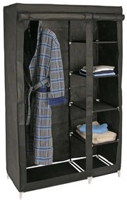 435299 HI Roupeiro 110x46x178 cm tecido preto