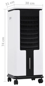 Purificador/humidificador do ar móvel 3 em 1 75 W