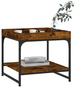 Mesa de centro 49,5x49,5x45cm derivados madeira carvalho fumado
