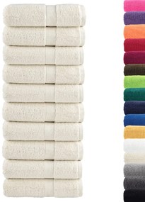 Toalhas de bidé premium SOLUND 10 pcs 30x50 cm 600 gsm creme