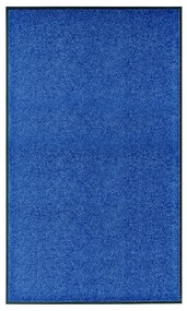 vidaXL Tapete de porta lavável 90x150 cm azul