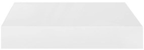 Prateleiras de parede suspensas 2 pcs 23x23,5x3,8cm MDF branco
