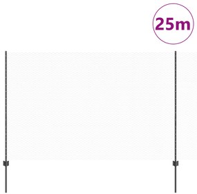 Postes de Cerca vidaXL 22 pcs U-Channel Cinza 160 cm Aço