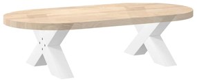 Pés para mesa de centro em formato de X, 2 peças, branco, 60x (30-31)