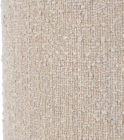 Abajur de Tecido Bege com Tecido Bouclé 40/40 cm