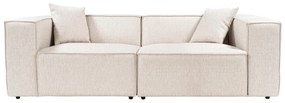 Sofá de 2 Lugares Lora – Castanho Claro – 220x108x65 cm