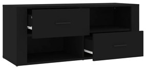 Móvel de TV 100x35x40 cm madeira processada preto