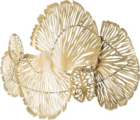 DECORAÇÃO DE PAREDE IRIS 115X5X64 CM DOURADO