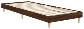 Estrutura cama s/ colchão derivados madeira carvalho castanho