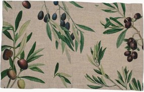 Individuais de mesa em linho Olives, conjunto de 2