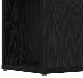 Estante Carvalho Preto Madeira engenharia 60 x 24 x 155 cm