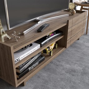 Móvel TV Valantina – Nogueira – 140 cm