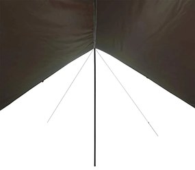 Lona de campismo 438x376x212 cm impermeável castanho