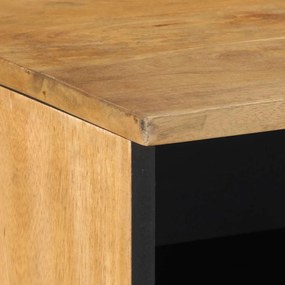Móvel de TV 80x33x46 cm madeira de mangueira maciça castanho