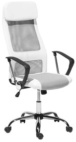 Cadeira de escritório ajustável branca PIONEER Beliani