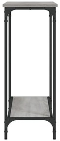Mesa consola 101x30,5x75cm derivados de madeira cinzento sonoma