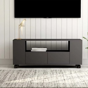 Móvel de TV 120x35x48 cm derivados de madeira cinzento