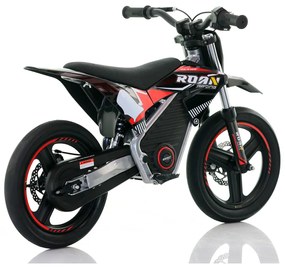 Mini moto elétrica para crianças Minicross 350W Roan MX E350 14/14" Supermotard Preta