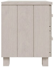 Mesas cabeceira HAMAR 2pcs 40x35x44,5 cm pinho maciço branco