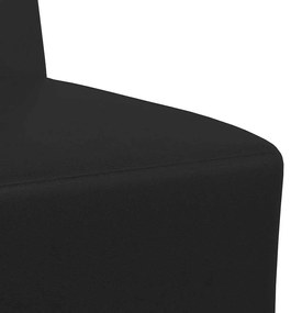 Poltrona couro artificial 55 cm preto