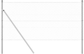 Cerca Hexagonal vidaXL 1x10 m Aço Galvanizado