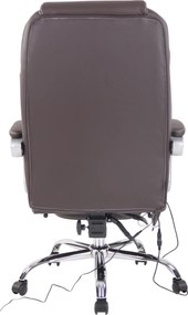 Poltrona de escritório Pacific com função de massagem castanho