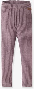As leggings em malha de lã merino name it para menina pau-rosa