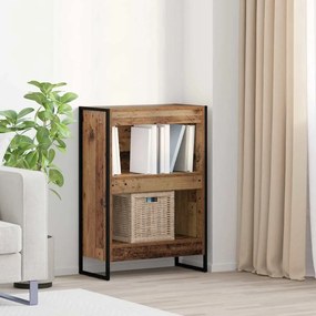 vidaXL Gabinete de Livros Madeira Antiga 80 x 30 x 155 cm