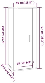 Conjunto móveis de TV 5 pcs madeira processada branco