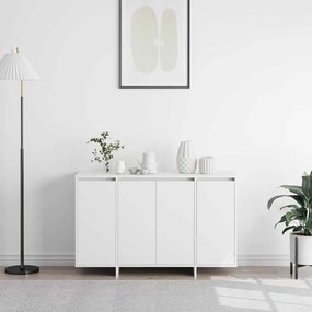 Buffet Branco Branco Madeira Engenheirada 120 x 41 x 75 cm