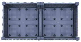 Canteiro elevado 80x40x23 cm polipropileno