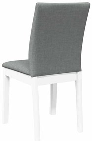 Cadeiras de jantar com almofadões 2 pcs madeira maciça branco