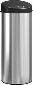 HOMCOM Balde de Lixo de Cozinha Automático 55 L em Aço Inoxidável com Sensor Infravermelho Fechamento Suave 32x30x78,5 cm Prateado | Aosom Portugal