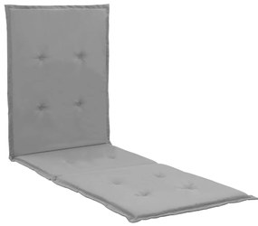 vidaXL Almofadão para espreguiçadeira 180x55x3 cm cinzento