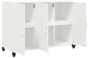 Aparador 100,5x39x72 cm aço branco
