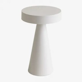 Candeeiro De Mesa Led Sem Fios Em Ferro Catinca Branco - Sklum