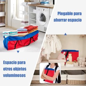 Saco de arrumação 84 x 23 x 36 cm para o jogo Conecta gigante (não incluído)  em tecido Oxford para transporte fácil Vermelho