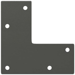 Pés de mesa de console formato cônico 4 peças antracite 72-73 cm aço