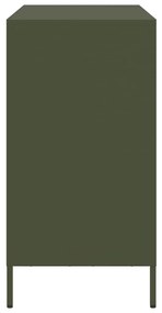 Aparador 101,5x39x73,5 cm aço laminado a frio verde-azeitona